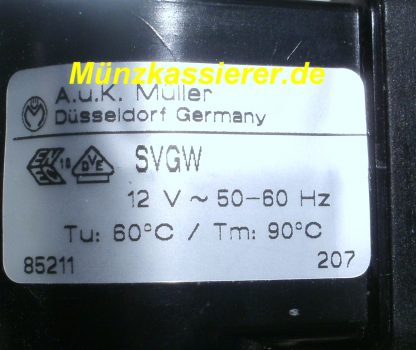 Münzkassierer.de Münzautomaten.com Magnetventil Dusche 12 Volt 50 - 60 Hz