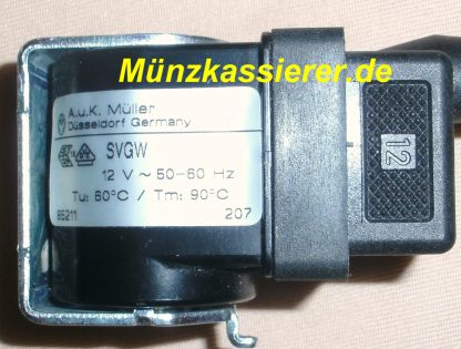 Münzkassierer.de Münzautomaten.com Magnetventil Dusche 12 Volt 50 - 60 Hz
