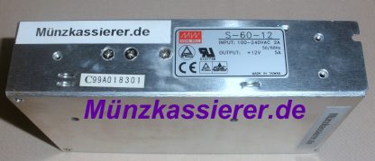 Münzkassierer.de Münzautomaten.com SI Steuerung SI Elektronik Netzteil Trafo MW MEAN WELL S-60-12