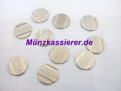 Münzkassierer.de Münzautomaten.com 10 x Münzen Wertmarken PD25 WM25 PD 25 WM 25 Ø 25 x 2mm. 1 & 2 Rillen
