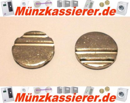 10 x Wertmarken Ø 24 x 3,2 mm. Rillen Profiliert Münzkassierer-Münzkassierer.de-1