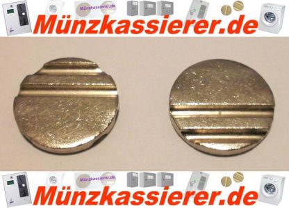 10 x Wertmarken Ø 24 x 3,2 mm. Rillen Profiliert Münzkassierer-Münzkassierer.de-2