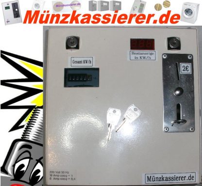 Münzkassierer Kassierautomat mit Stromzähler 230Volt-Münzkassierer.de-2