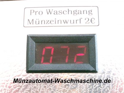Edelstahl Münzautomat Waschmaschine 2€ Einwurf