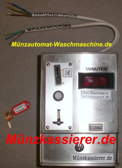 Edelstahl Münzautomat Waschmaschine