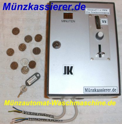 Münzautomat Wäschetrockner Trockner incl. Wertmarken