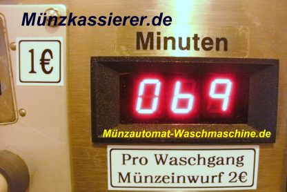 Edelstahl Münzautomat Waschmaschine 1Euro Einwurf