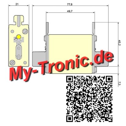 3NA3-820 NH Sicherung 50A Siemens 2St. My-Tronic.de GS1593 GS 1593 (2)