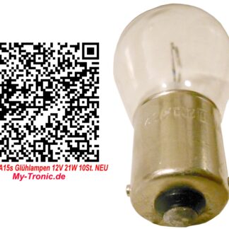 NARVA BA15s Glühlampen 12V 21W 10St. NEU My-Tronic.de NT3392 NT 3392 (6)