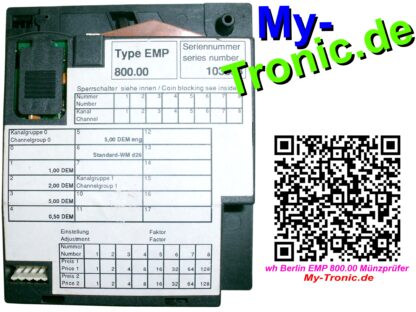 wh Berlin EMP 800.00 Münzprüfer My-Tronic.de GS2190 GS 2190 (6)